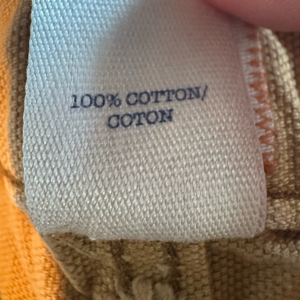 Lands' End Canvas Work Wear 100% Cotton Golden Tan Jeans 29 X 30 808 Slim Khaki - Picture 6 of 8